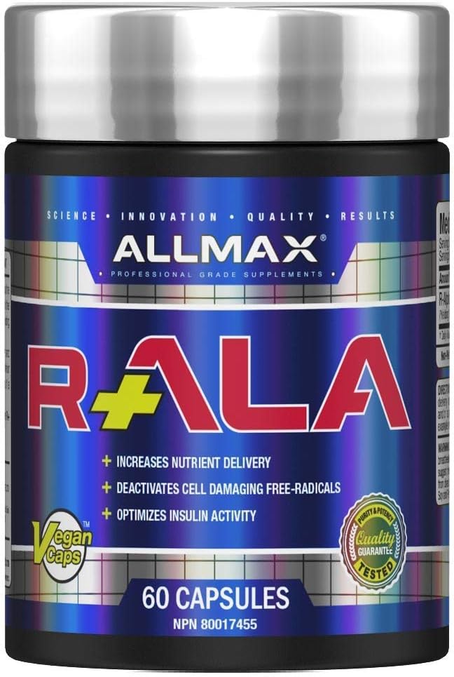 ALLMAX Nutrition 最大强度 R+ 硫辛酸，60 粒 - 41 克 (AX58)