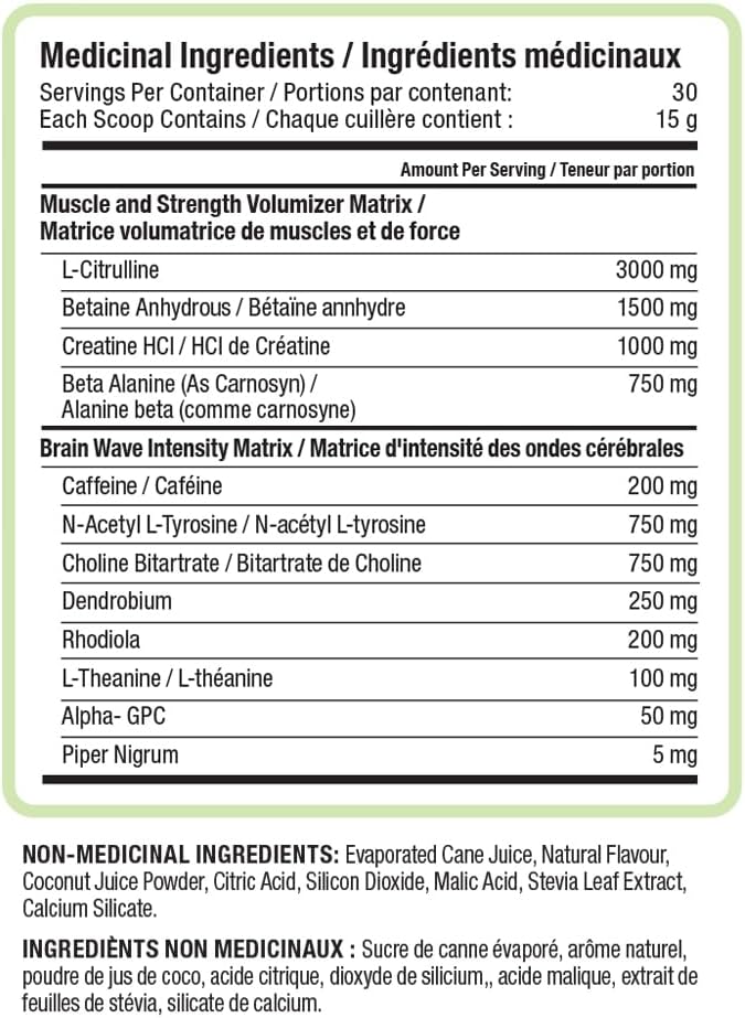 NUTRAPHASE CLEAN 训练前白葡萄味 30 份