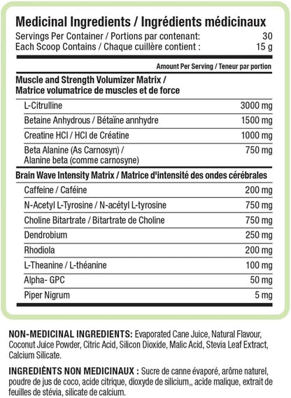 NUTRAPHASE CLEAN 训练前白葡萄味 30 份