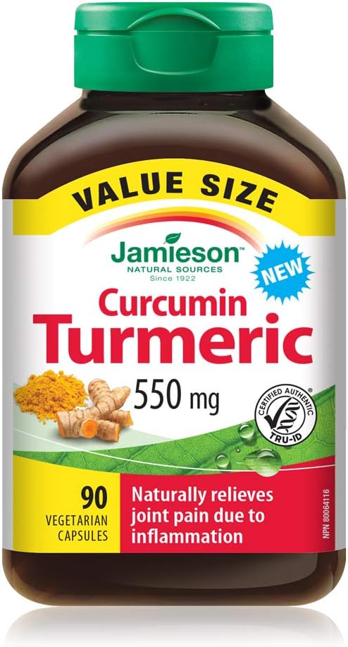 Jamieson 薑黃素，90 粒 - 超值裝 & Omega-3 精選 1,000 毫克