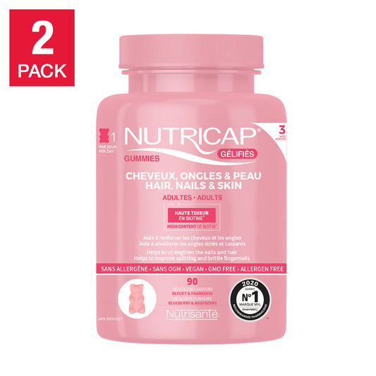 Nutricap 護髮、護甲、護膚軟糖，2 x 90 粒