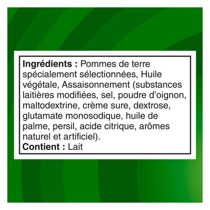 Lay's Sour Cream & Onion flavoured Potato Chips, 220 g.