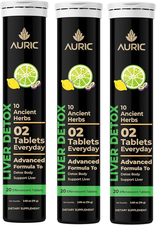 002  Auric 草本護肝補充劑 | 奶薊草（水飛薊素）、薑黃、大蒜、生薑，有益於肝臟健康 | 高級排毒清潔配方，促進肝臟健康 | 60 片裝 | 植物基，無麩質