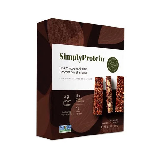 004簡單的蛋白質 SimplyProtein 黑巧克力杏仁零食棒，4x40g