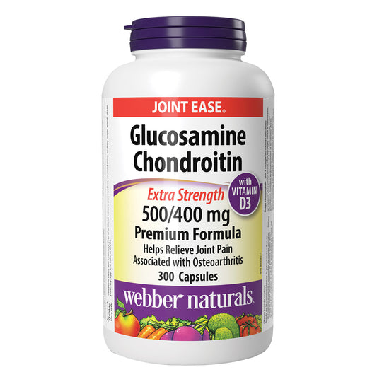 webber naturals Glucosamine Chondroitin Sulfate, Extra-strength, 300 Capsules