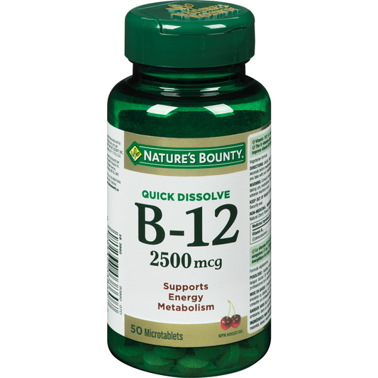 自然之寶 B12，2500 微克