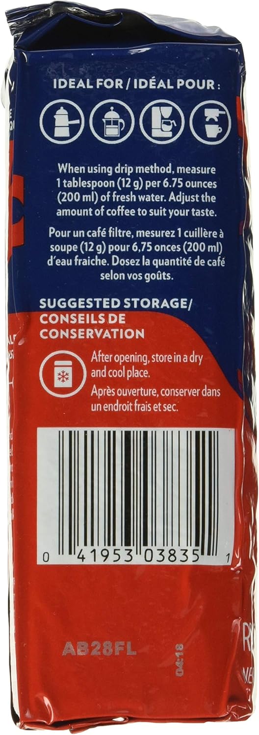 Lavazza Espresso Rossa 研磨咖啡，250 克（包装可能有所不同）和 Lavazza Crema E Gusto Classico 烘焙研磨咖啡，8.8 盎司（1 包）