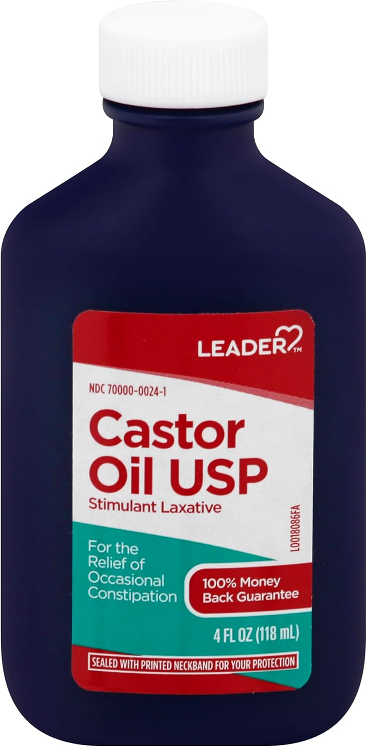 蓖麻油 USP 刺激性泻药 4 液体盎司