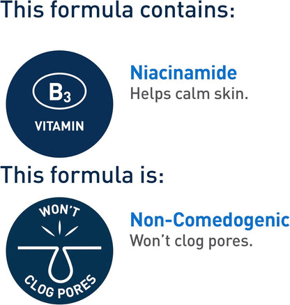 CeraVe Salicylic Acid Cleanser, Renewing Exfoliating Face Wash,473ml & Facial Moisturizing Lotion Pm | Ultra Lightweight, Night Face Moisturizer | Fragrance Free, 89 Milliliters (1 Pack)
