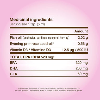 Nature's Way NutraSea Omega-3 和维生素 D 补充剂 - 含 EPA 和 DHA 的鱼油 - 葡萄柚橘子味，500 毫升液体 & Nature's Way NutraSea 儿童 Omega-3 和维生素 D 补充剂 - 200 毫升液体