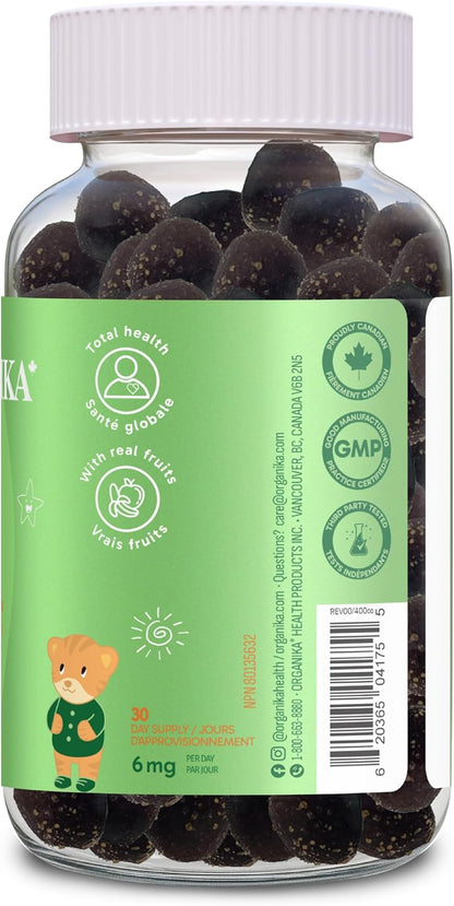 Organika 儿童铁质软糖（黑加仑味）- 补充必需铁质，帮助形成红细胞，促进生长发育 - 90 粒软糖