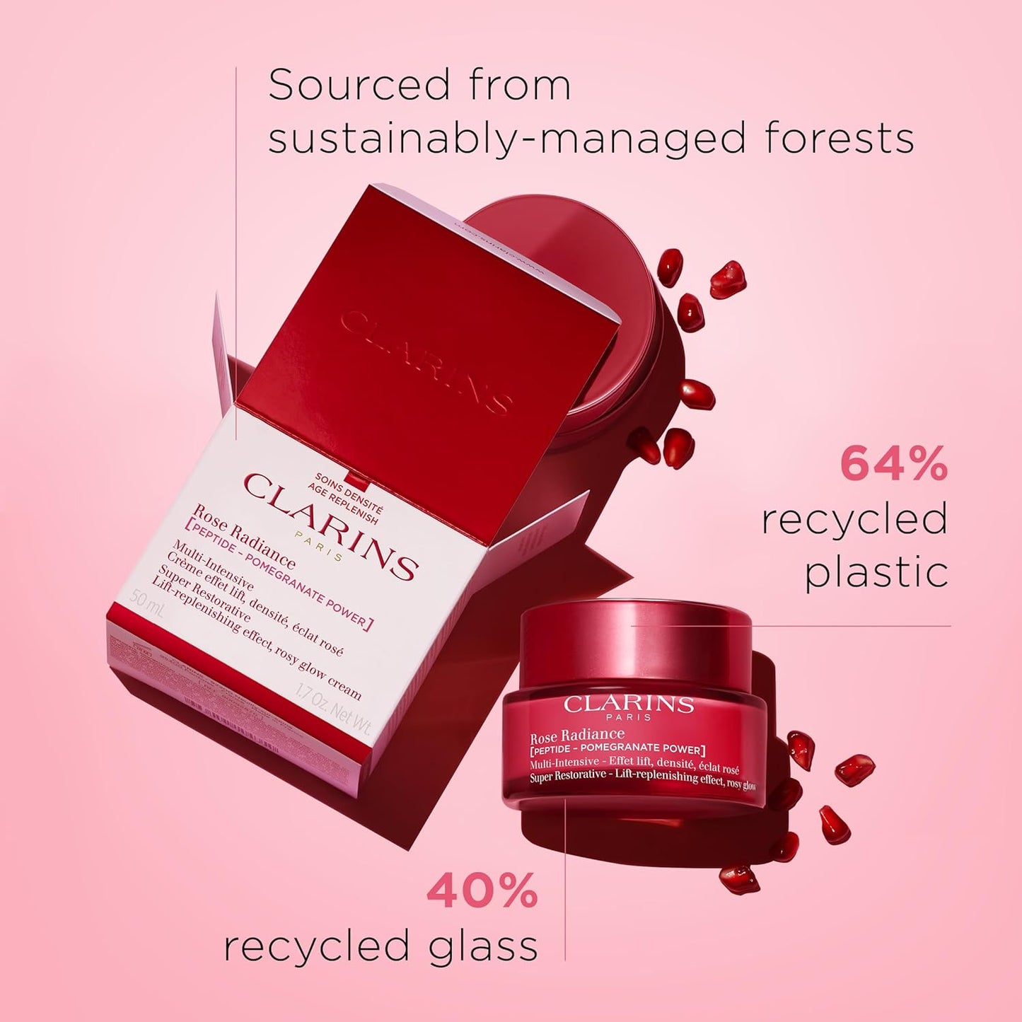 Clarins Rose Radiance Cream Super Restorative Cream Unisex-1.7 oz