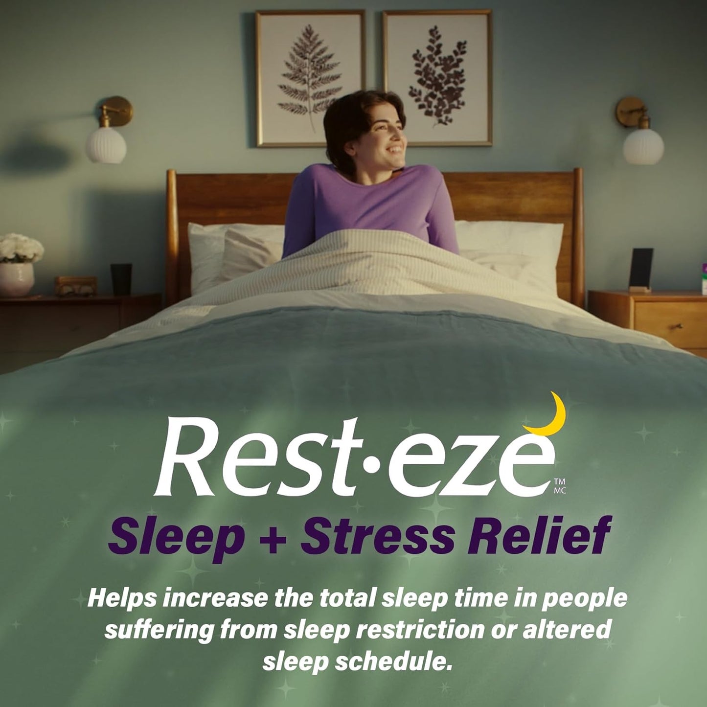 Rest Eze by Sleep Eze, Sleep + Stress Relief, 24 Caplets, Made in Canada