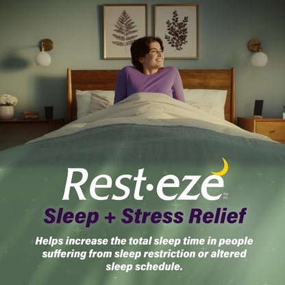 Rest Eze by Sleep Eze, Sleep + Stress Relief, 24 Caplets, Made in Canada