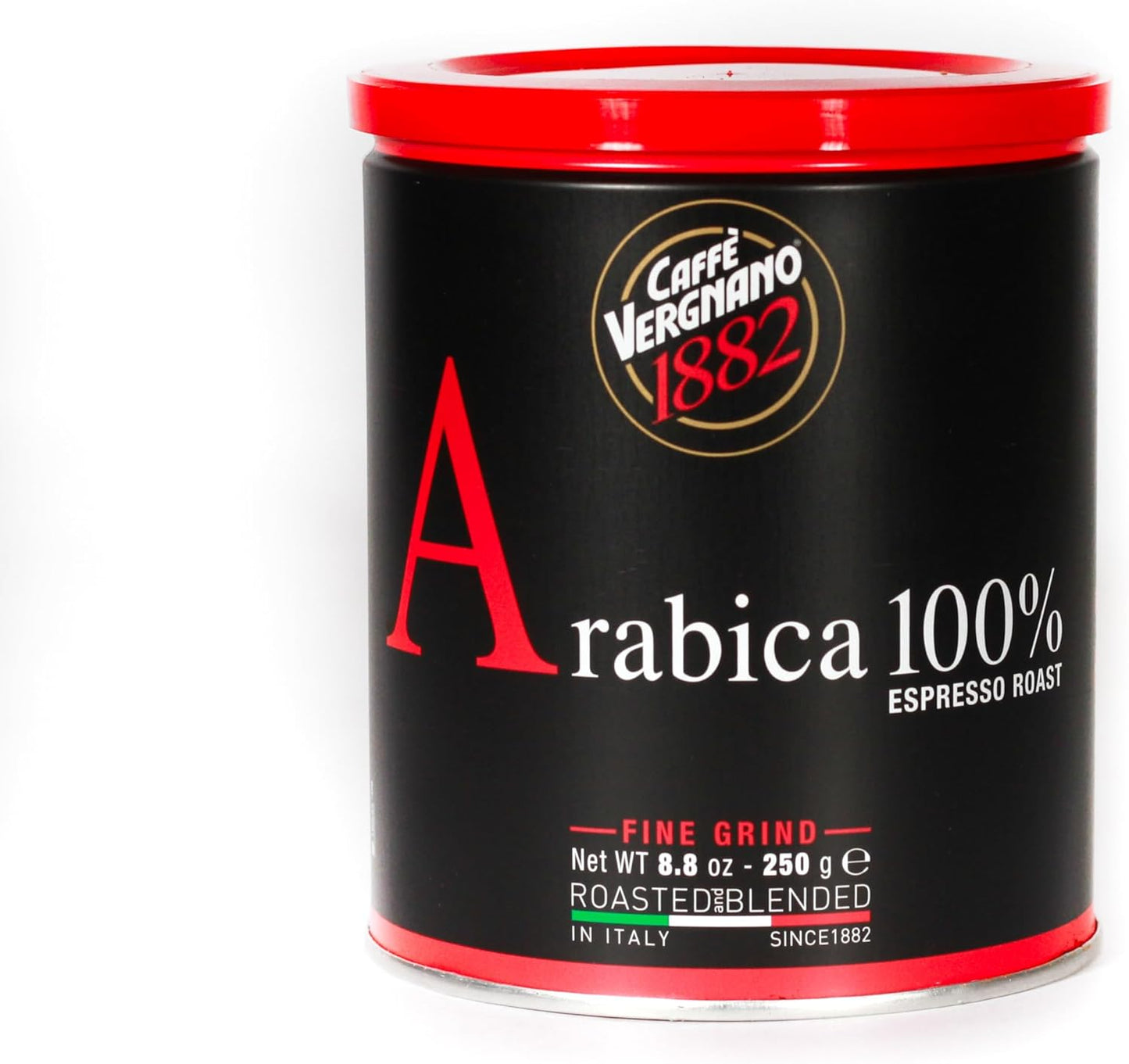 Caffè Vergnano 阿拉比卡浓缩咖啡罐装，250 克（包装可能有所不同）