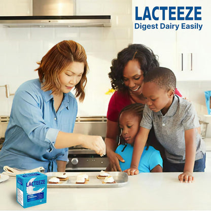 Lacteeze 強效乳糖酶 – 40 粒咀嚼膠囊 – 快速緩解乳製品引起的不適，促進乳糖消化