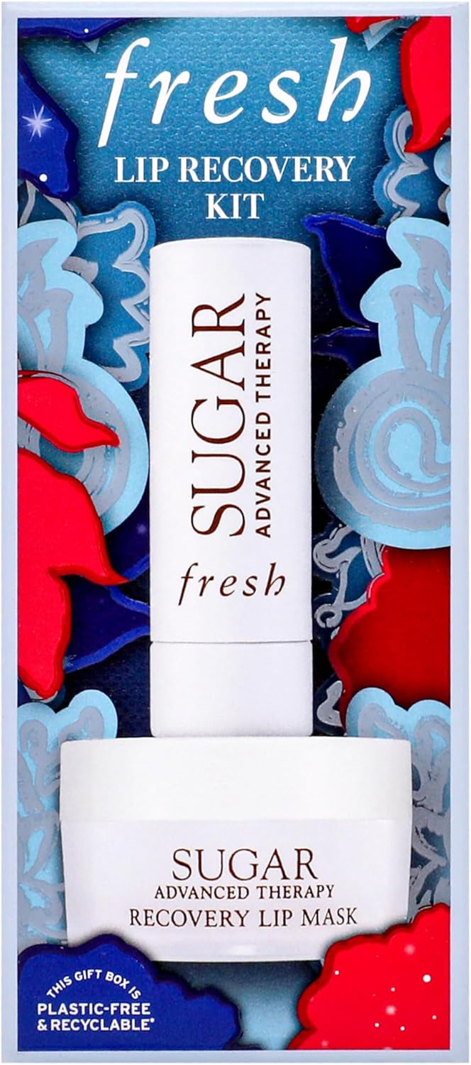 Fresh Lip Recovery Kit 0.35oz Sugar Advanced Therapy Lip Mask, 0.15oz Sugar Advanced Therapy Lip Treatment Women-2 Pc