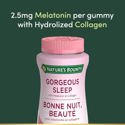 自然之寶 完美睡眠，含褪黑激素和膠原蛋白，幫助重置睡眠-覺醒週期，幫助對抗時差，軟糖，混合漿果味，150 克