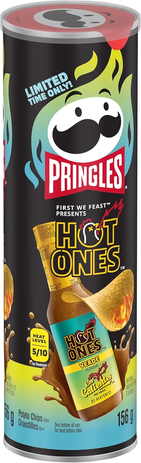 Pringles® Hot Ones 洛斯卡连特斯佛得角薯片 156 克