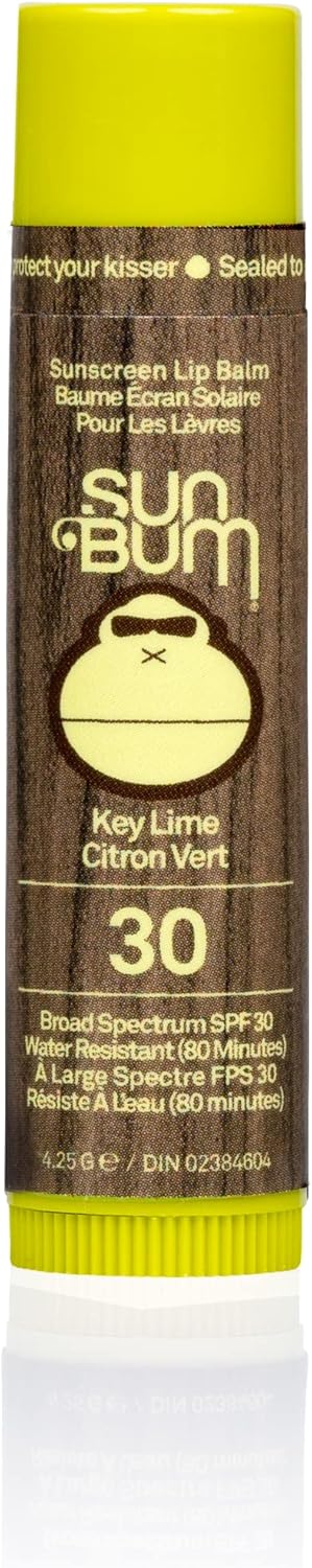Sun Bum Original SPF 30 Sunscreen Spray, Vegan and Reef Friendly (Octinoxate & Oxybenzone Free) & Sunscreen Lip Balm, Key Lime, Spf 30, Lime, 4.25g