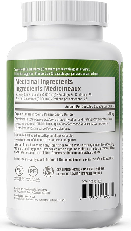 Om Reishi Mushroom 667mg 75 count