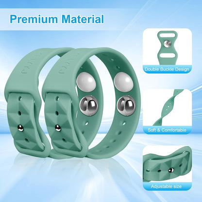 MEIYYJ 成人和儿童晕船腕带，适用于游轮旅行晕船腕带，自然缓解恶心（1 对绿色）