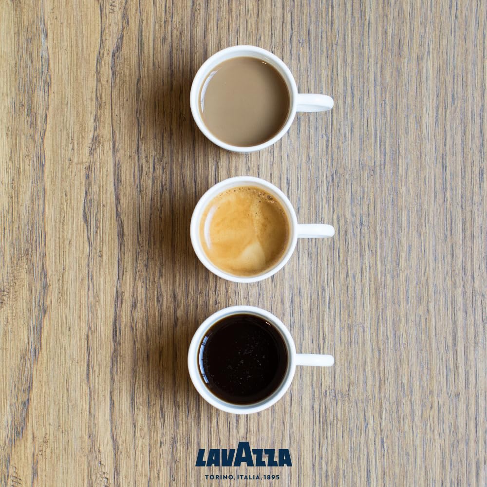 Lavazza Qualita Rossa 研磨咖啡混合袋，浓缩咖啡中度烘焙，250 克砖 - 非常适合咖啡、拿铁、卡布奇诺等