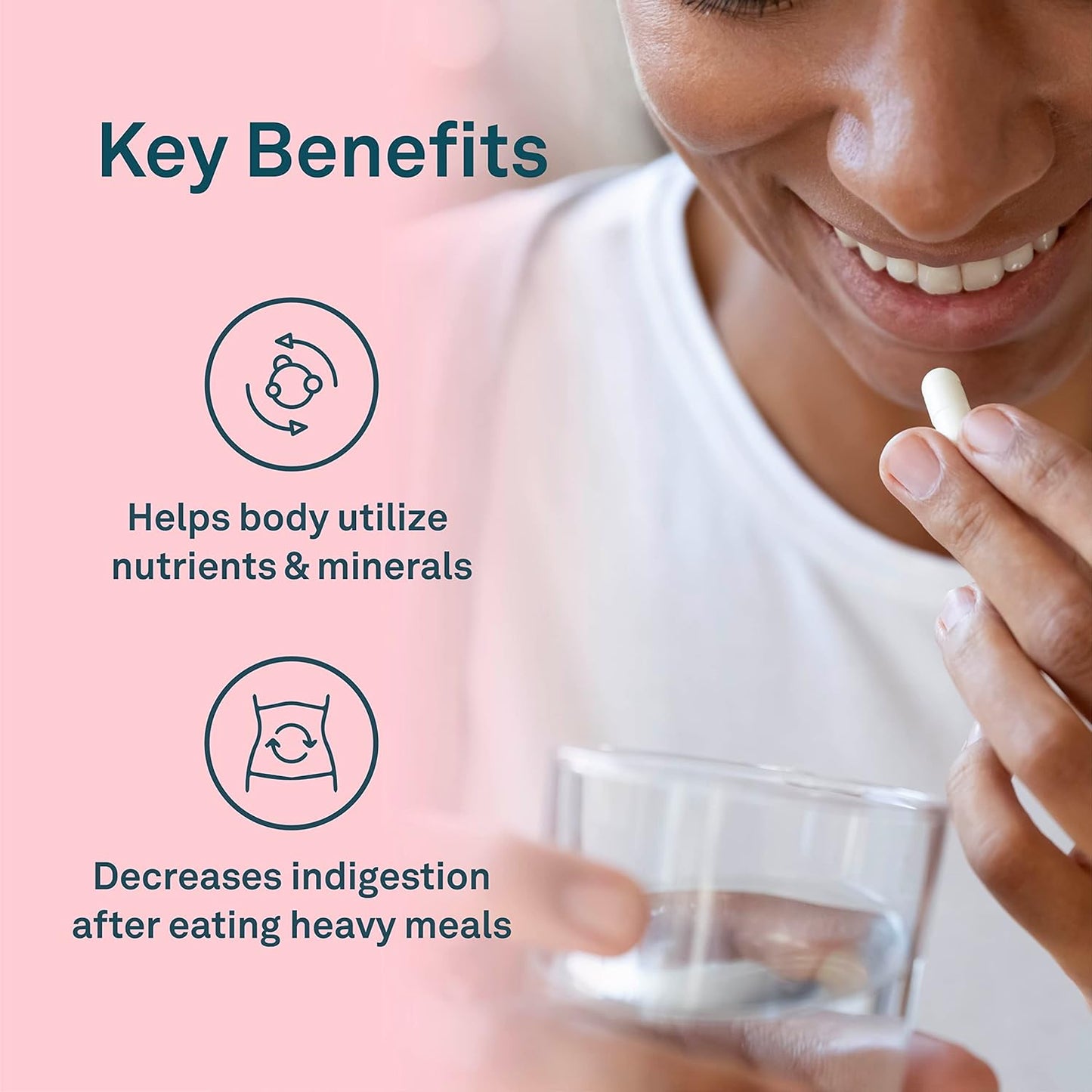 Organika 全譜植物酵素 - 幫助分解碳水化合物、脂肪、蛋白質、乳製品 - 60 粒素食膠囊和消化緩解 - 含生薑和活性碳 - 緩解消化不良，90 粒（1 包）