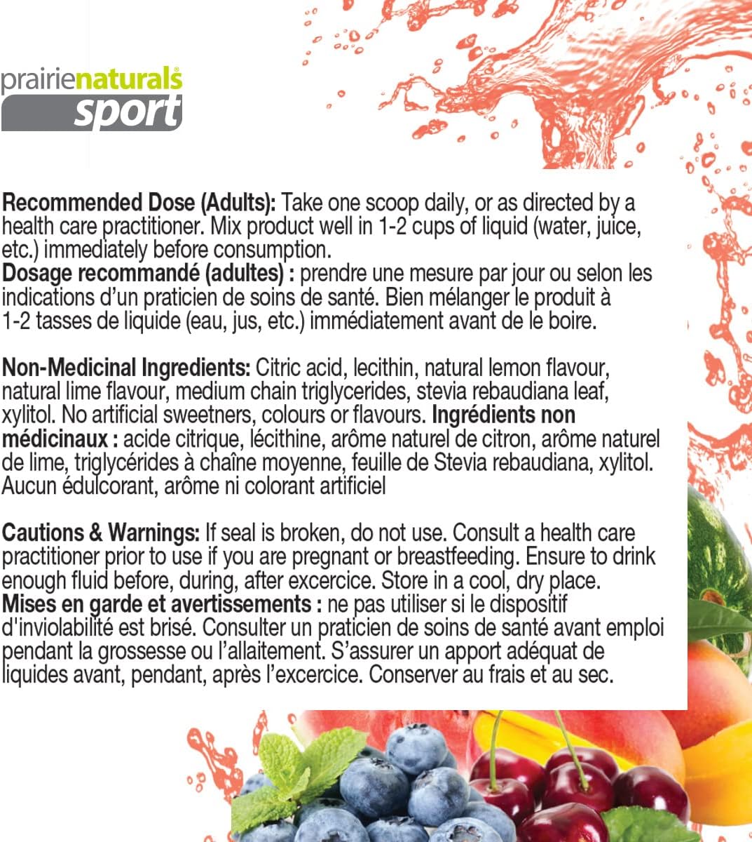 Prairie Naturals BCAA fuel ph balanced Fruit Punch Powder 315 Gram