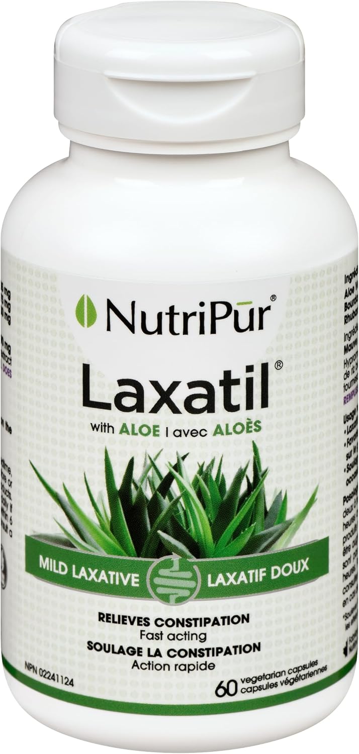 Nutripur Laxatil - 天然瀉藥，60 粒素食膠囊（1 包）