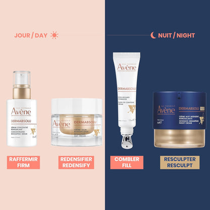 Eau Thermale Avène Dermabsolu DAY Face Cream. Plumping & Redensifying Moisturizer with Pro-Ceramides and Vanilla Polyphenols, 50mL