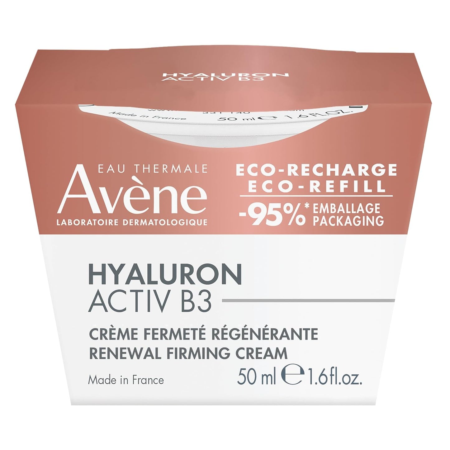 Eau Thermale Avène Hyaluron Activ B3 Renewal firming day cream Refill, for Aging Skin and wrinkles, Hyaluronic Acid and Niacinamide, 50ml