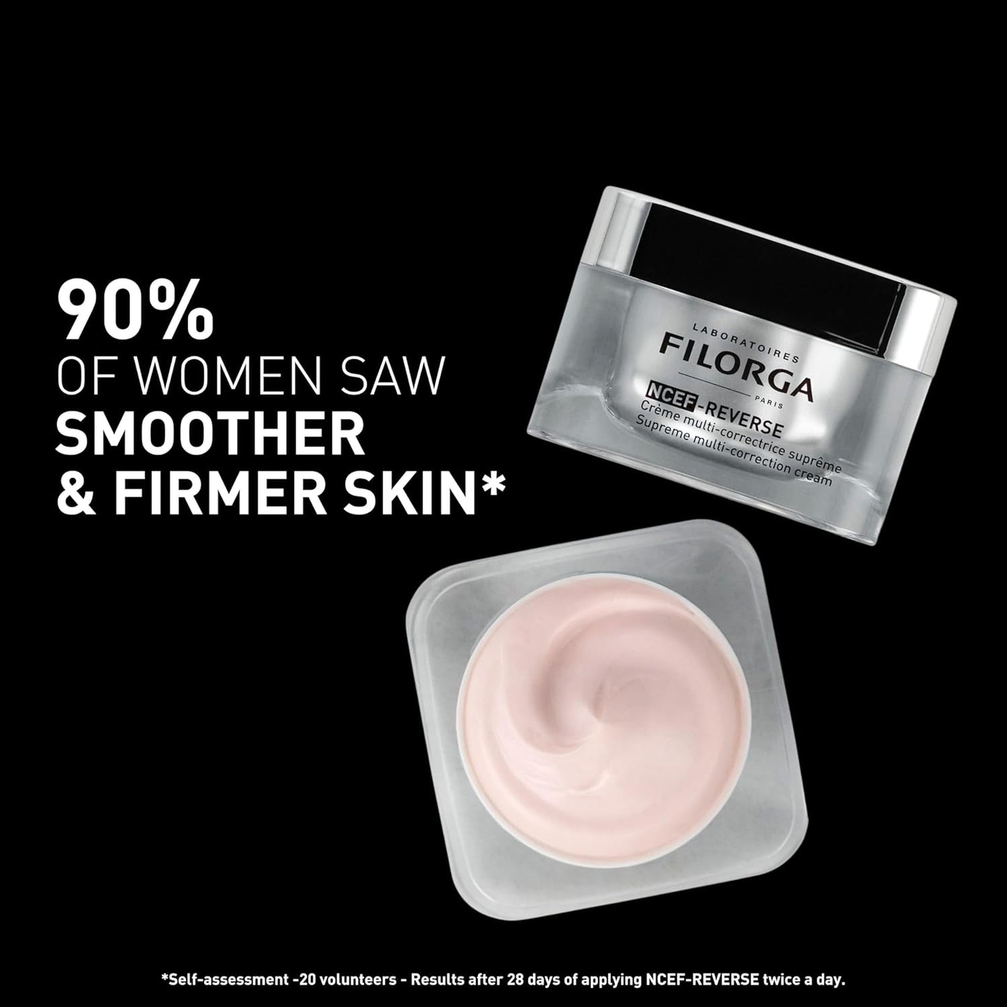 Filorga NCEF Reverse Cream inspired by injection methods | Anti-Ageing Skin Care With Hyaluronic Acid and Nutriments | 1.7oz - 50ml