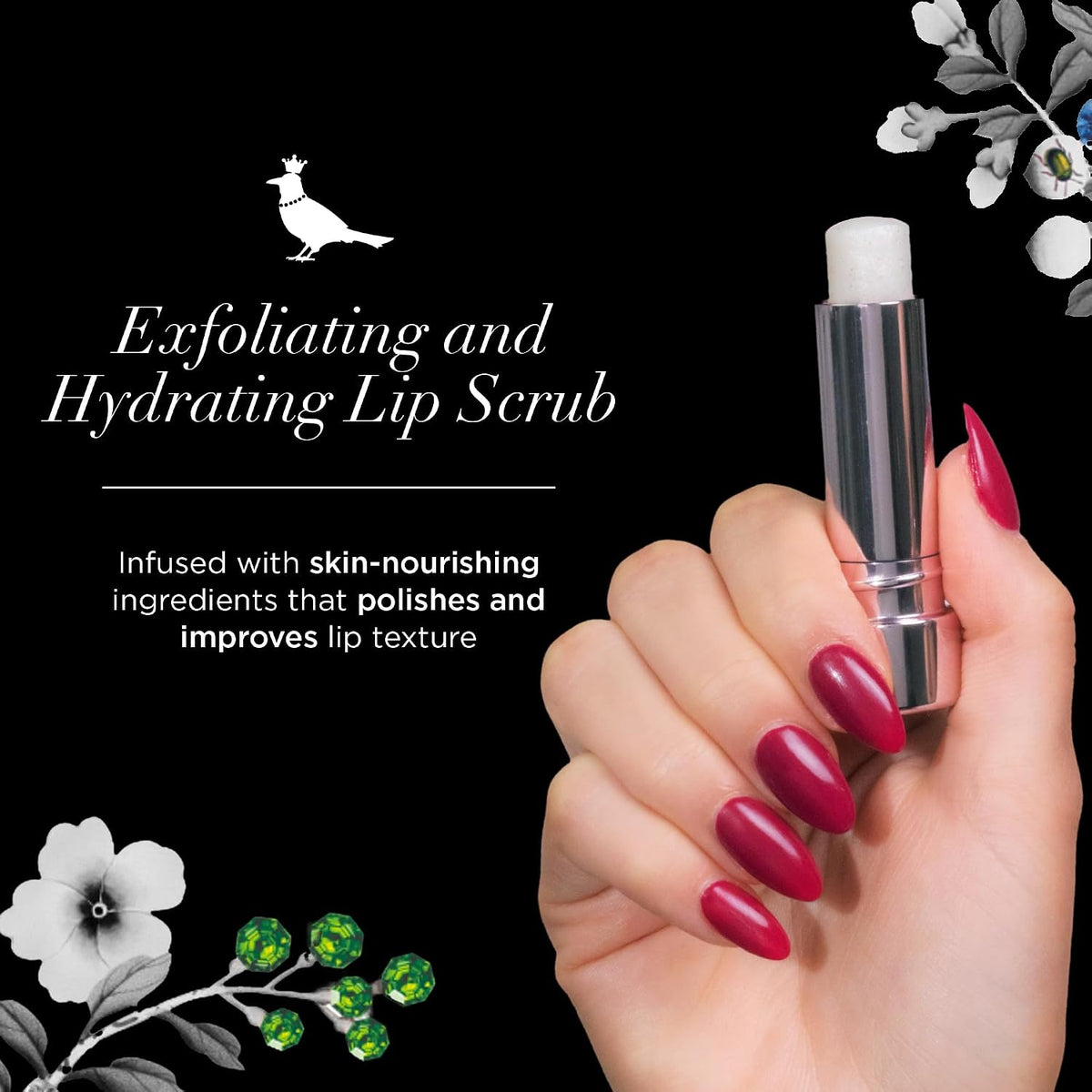 butter LONDON Lippy 唇部磨砂棒，糖霜奶油味 - 100% 天然糖基唇部去角質，4.25 g