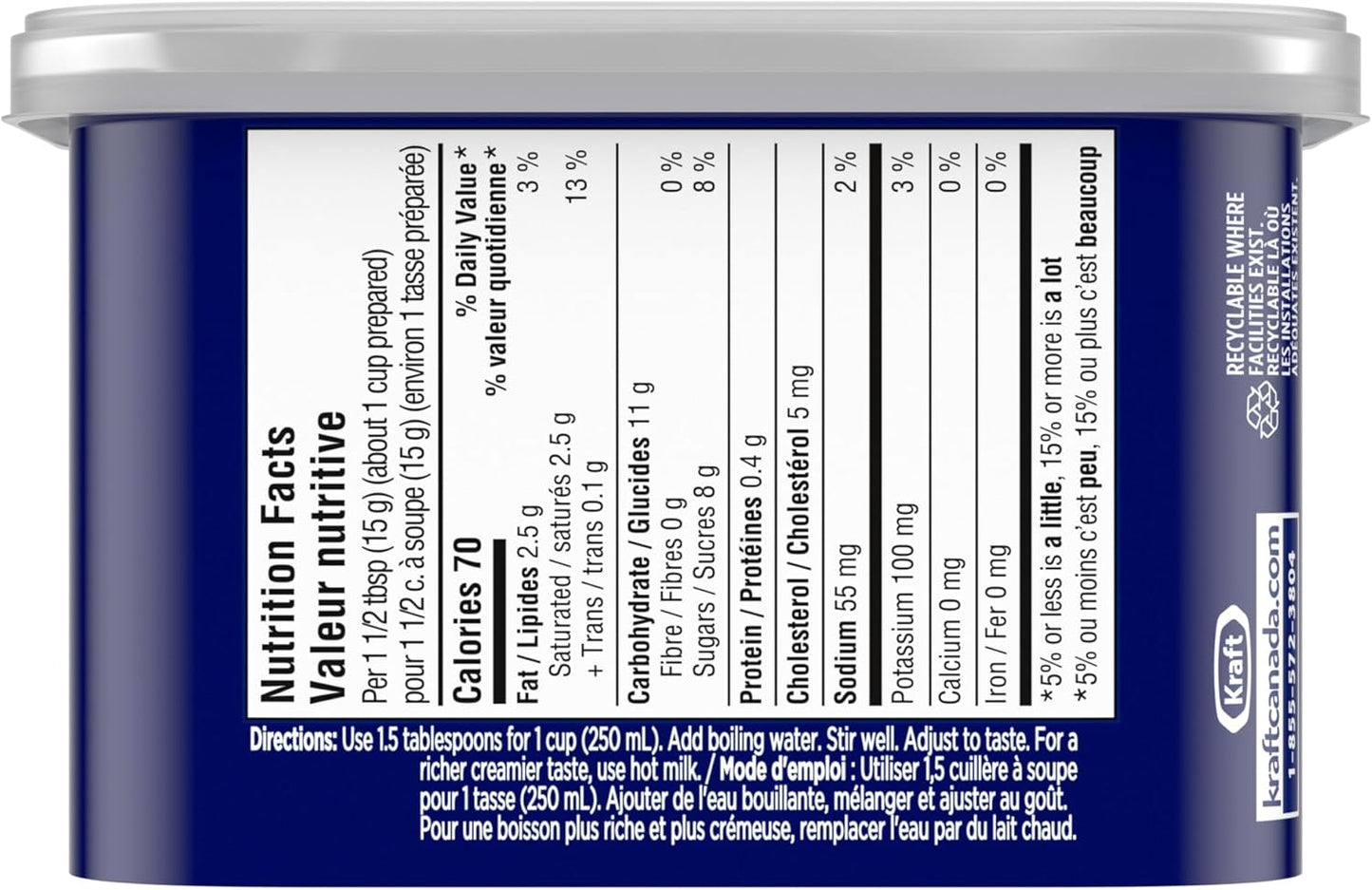 麦斯威尔咖啡法式香草味速溶咖啡饮料粉，8 支装，240 克罐装