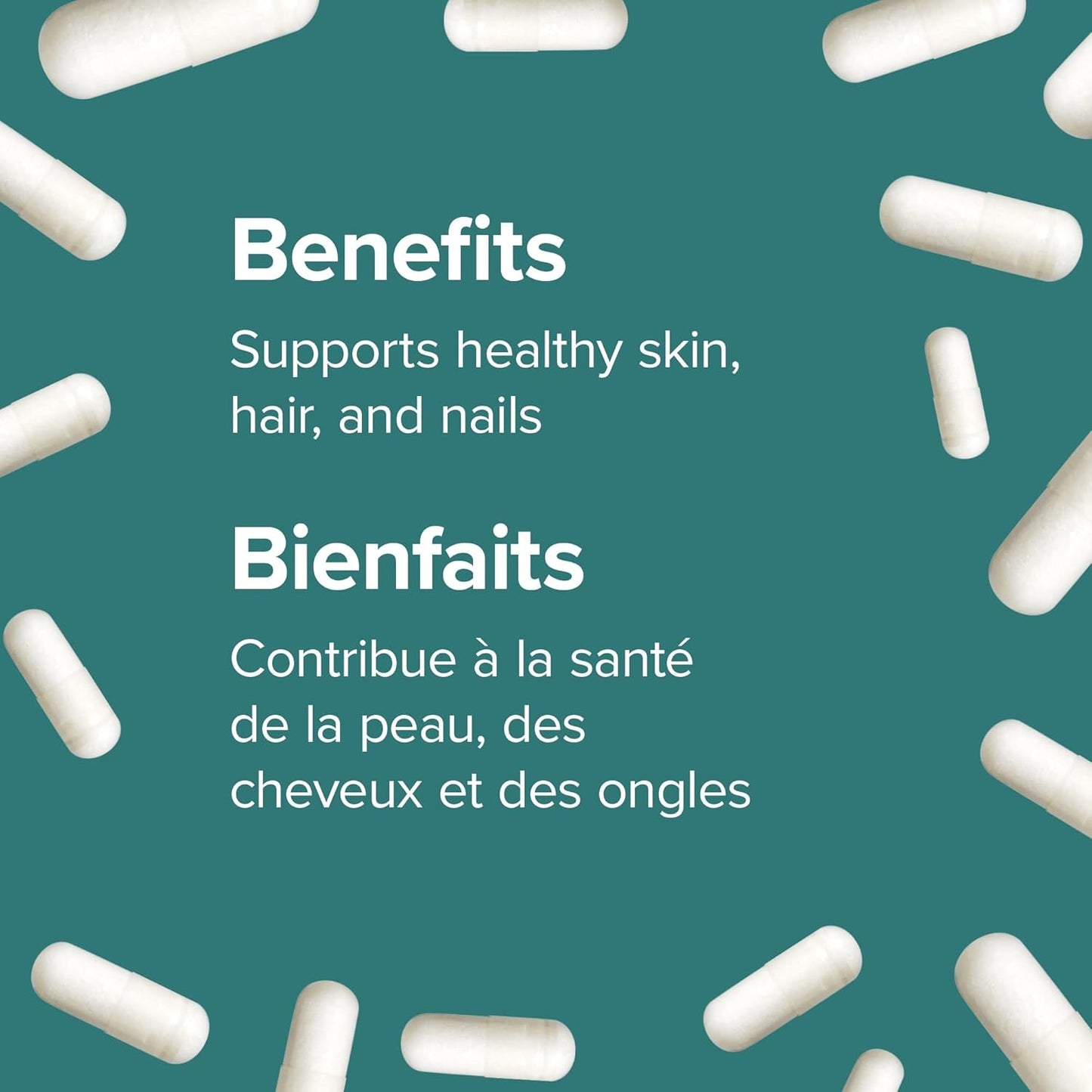 Webber Naturals Biotin 5000 mcg, 60 Vegetarian Capsules, Supports Healthy Hair, Skin & Nails, Energy Metabolism, Vegan