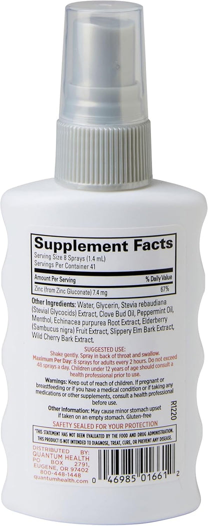 Quantum Health - Thera 鋅喉嚨噴霧 2 盎司