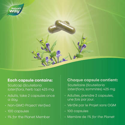 Nature's Way 黄芩草本助眠胶囊，100粒