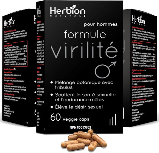 Herbion Naturals 壯陽配方 - 增強能量、力量和耐力，（3 包）180 粒