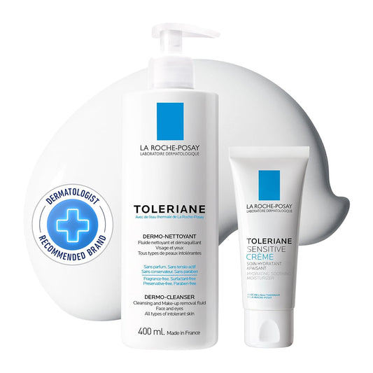 La Roche Posay Glycerin Face Serum, Toleriane Dermallergo Serum for Ultra-Sensitive, Allergy-Prone, Reactive Skin, Soothing and Hydrating, Formulated with Neurosensine, Fragrance-Free, 30ml