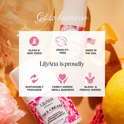 Face Cream Moisturizer for Women - Anti-Aging Wrinkle Cream for Face, Face Moisturizer For Dry Skin, Dark Spot Brightening, Rose and Pomegranate Extracts - Crème Hydratante Visage - 1.7oz