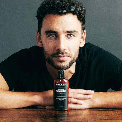 Brickell 男士日常必备面部保湿霜，天然有机速吸收面部乳液，含透明质酸、绿茶和荷荷巴油