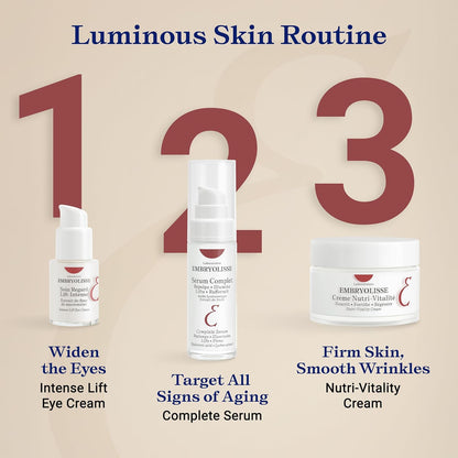 Embryolisse Nutri-Vitality Age-Defying Face Cream, Collagen-Supporting Moisturizer for Mature, Sensitive Skin with Red Maple Extract & Macadamia Oil, 50 ml.