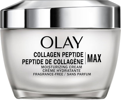 Olay Collagen Peptide Face Moisturizer, Firming Cream for Women, Fragrance-Free, Non-Greasy - Hydrating, Anti-Aging, Anti-Wrinkle, Smoothing of Fine Lines, Tightening Skin Care - Niacinamide, 50 mL
