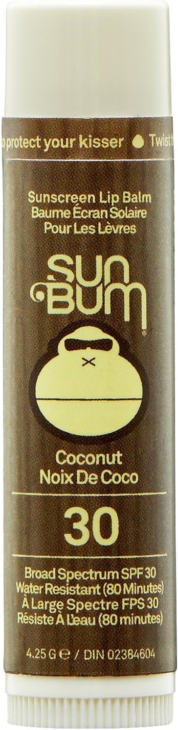 Sun Bum 防曬潤唇膏，椰子，Spf 30，椰子，4.25克 & 防曬潤唇膏，酸橙，Spf 30，酸橙，4.25克