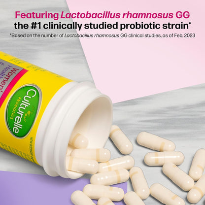 Culturelle 益生菌，女性健康平衡，30 粒胶囊，5 种经临床验证的益生菌菌株，支持消化、免疫和阴道健康*