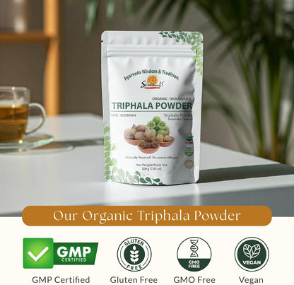 有机三果粉 200g/NPN 80090904/ Amalaki - 余甘子 Bibhitaki - Terminalia Bellirica Haritaki - Terminalia Chebula