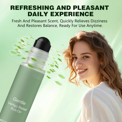 BuyiHoen Vertigo Ease 滚珠止眩晕，含生姜和薄荷成分，滚珠式清凉眩晕缓解剂，便携式旅行滚珠止眩晕，速效（2 件）