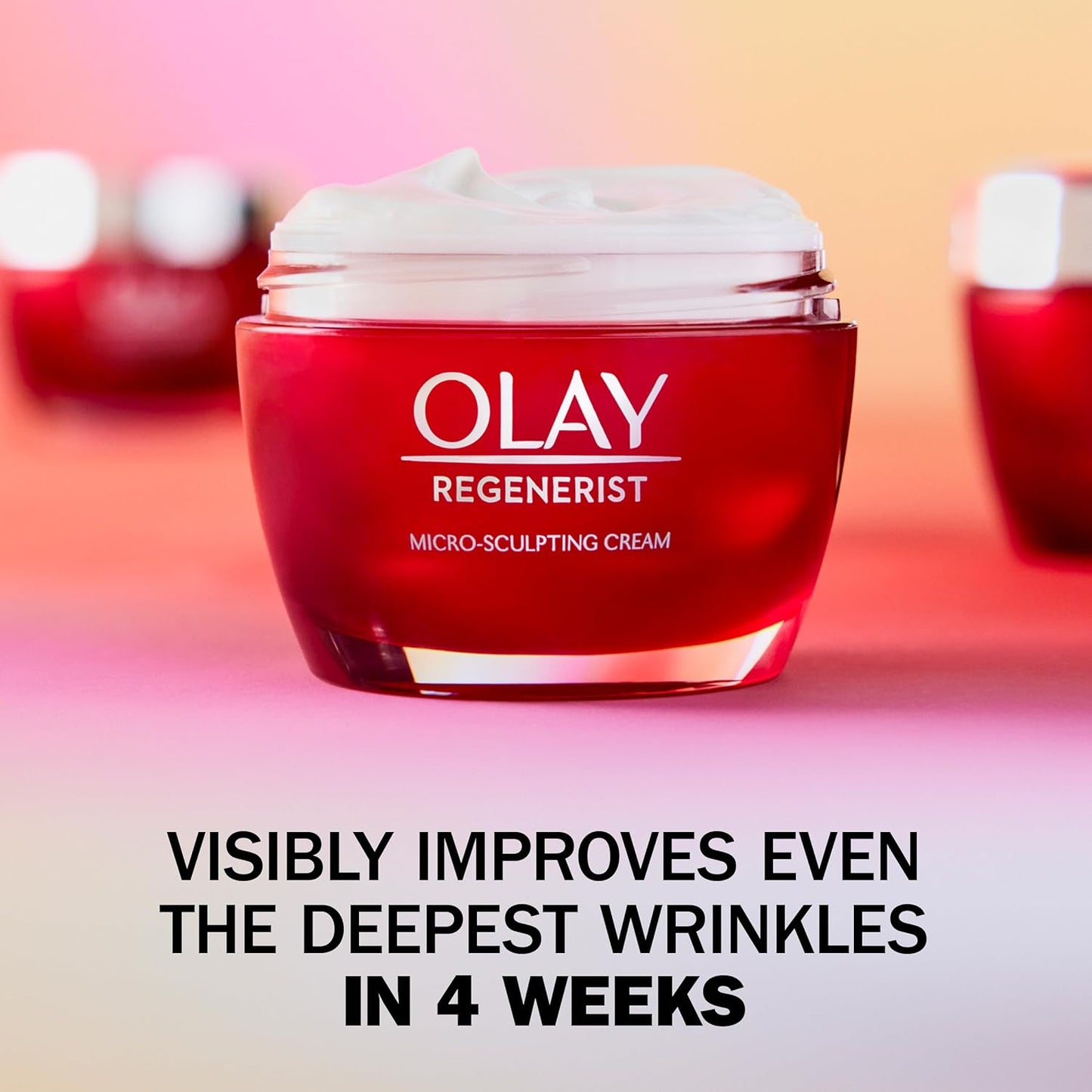 Olay Face Moisturizer, Regenerist Micro-Sculpting Facial Cream for Women - Instant Hydration, Anti-Aging, Anti-Wrinkle, Firming Skin Care - Hyaluronic Acid, Niacinamide, Amino Peptides, 50 mL