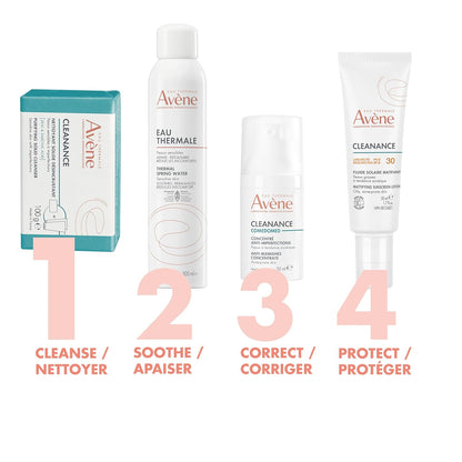 Eau Thermale Avène Cleanance 淨化固體潔面乳，適用於油性和敏感性痤瘡肌膚，含水楊酸，不致粉刺，100 克
